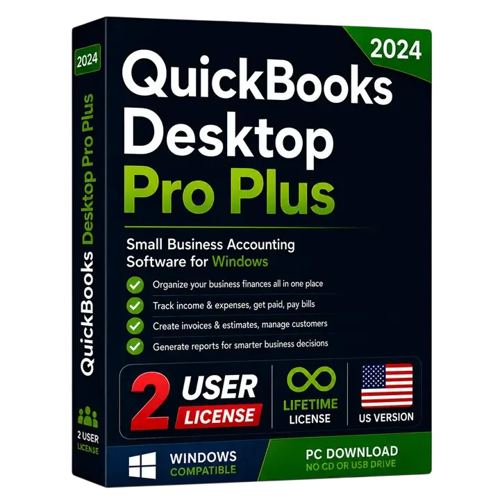 QuickBooks Desktop Pro Plus 2024 (2 Users)