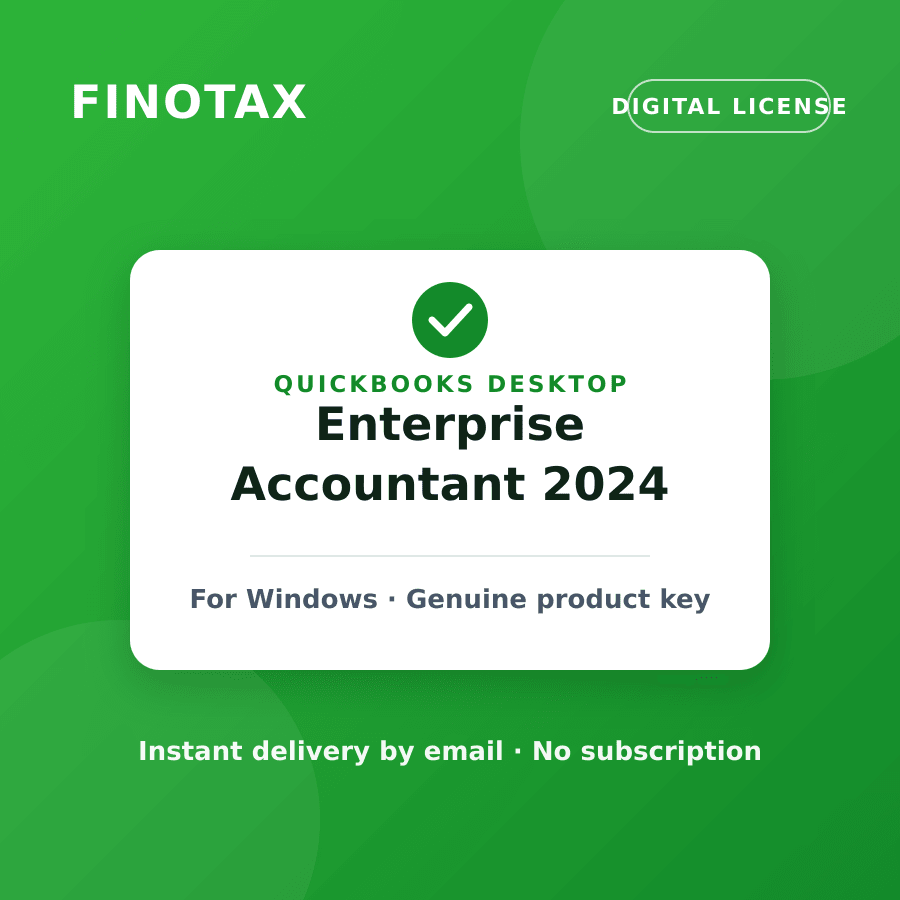 QuickBooks Desktop Enterprise Accountant 2024 — digital license from FINOTAX