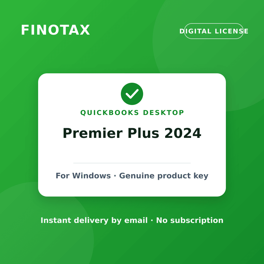 QuickBooks Desktop Premier Plus 2024 — digital license from FINOTAX
